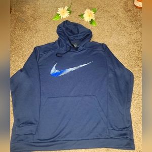 Nike DRI-FIT hoodie color blue Navy good condition